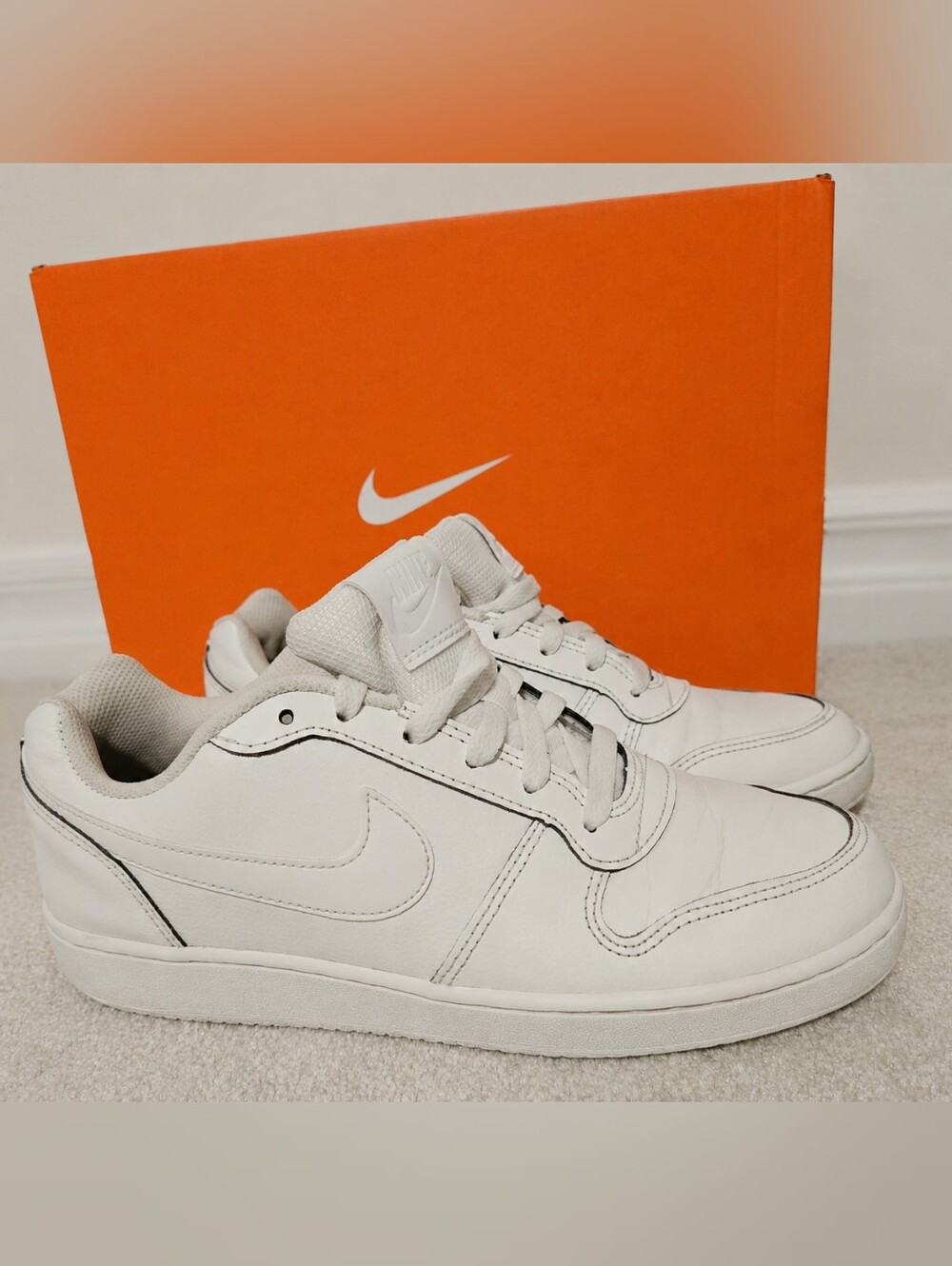 Nike White Low-Top Casual Sneakers